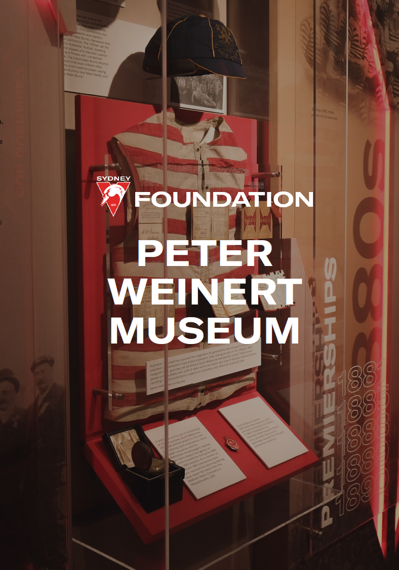Sydney Swans Peter Weinert Museum Case for Support